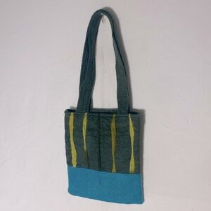 Handmade Green Wool Felt Shoulder Bag